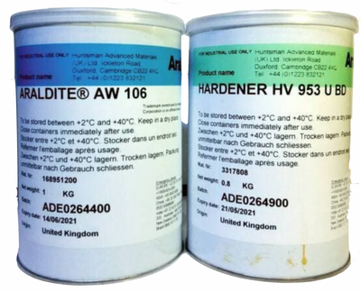 Araldite® AW106(1kg)-HV953U(0,8kg) Turcite®-B yapıştırıcı